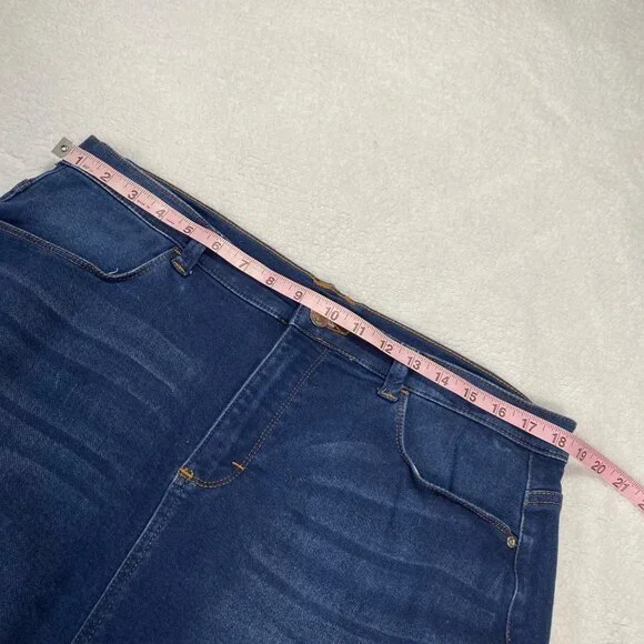 Lee Womens Relaxed Fit Denim Skirt Medium Wash Size 14 - Picture 5 of 6